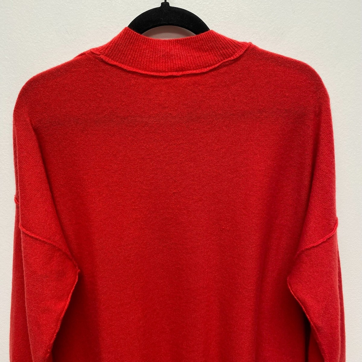 【関税&送料込】Represent Sweaters Free People Womens Red Mock Neck Dolman Oversized Cashmere