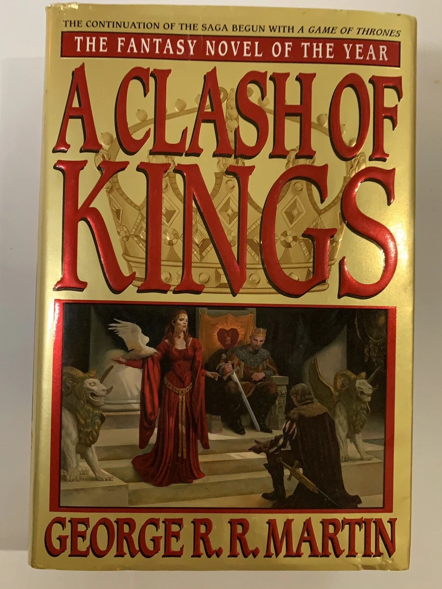 A Game of Thrones & A Clash of Kings, George RR Martin, Bantam covers