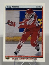 1990-91 Upper Deck French #460 Greg Johnson RC Rookie Team Canada 🇨🇦 🏒🔥