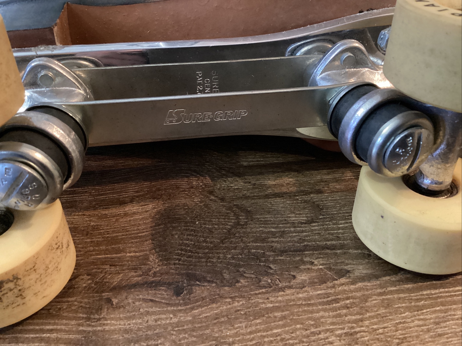 Riedell Red Wing Black Leather Roller Skates Olympian Belair Mens 10