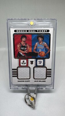 2022-203 Panini Contenders Rookie Dual Ticket Shaedon Sharpe Jalen Williams RC