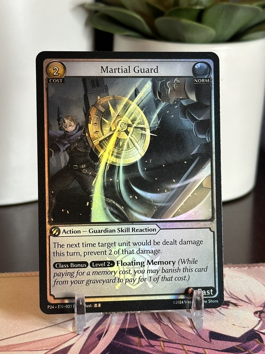 Grand Archive TCG Martial Guard EN-033 P24 Sapphire Foil