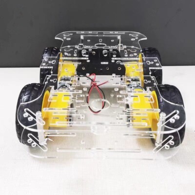 4WD Robot Car Chassis Kit For   /   w/ Encoder and   Box #F1