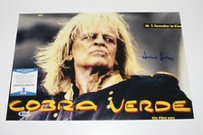 DIRECTOR WERNER HERZOG SIGNED 'COBRA VERDE' 12x18 MOVIE POSTER BECKETT COA PROOF