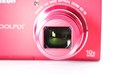 Nikon Coolpix S6200 Red Excellent+5 16.0MP Compact Digital Camera