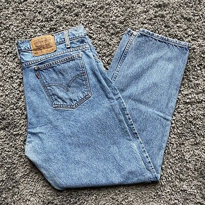 Vintage 90s Levis 550 Orange Tab Denim Blue Jeans Men's W36 