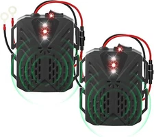 2 Pack Ultrasonic Rodent Repellent for Car Engines with Strobe Light