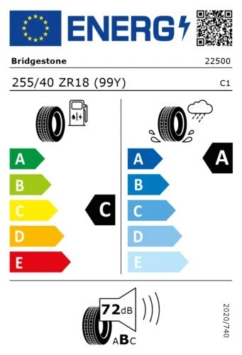 Pneu Été Bridgestone 255/40 ZR18 99Y Potenza Sport XL Renforcé - Photo 2/2