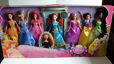 set of 7 disney princess dolls