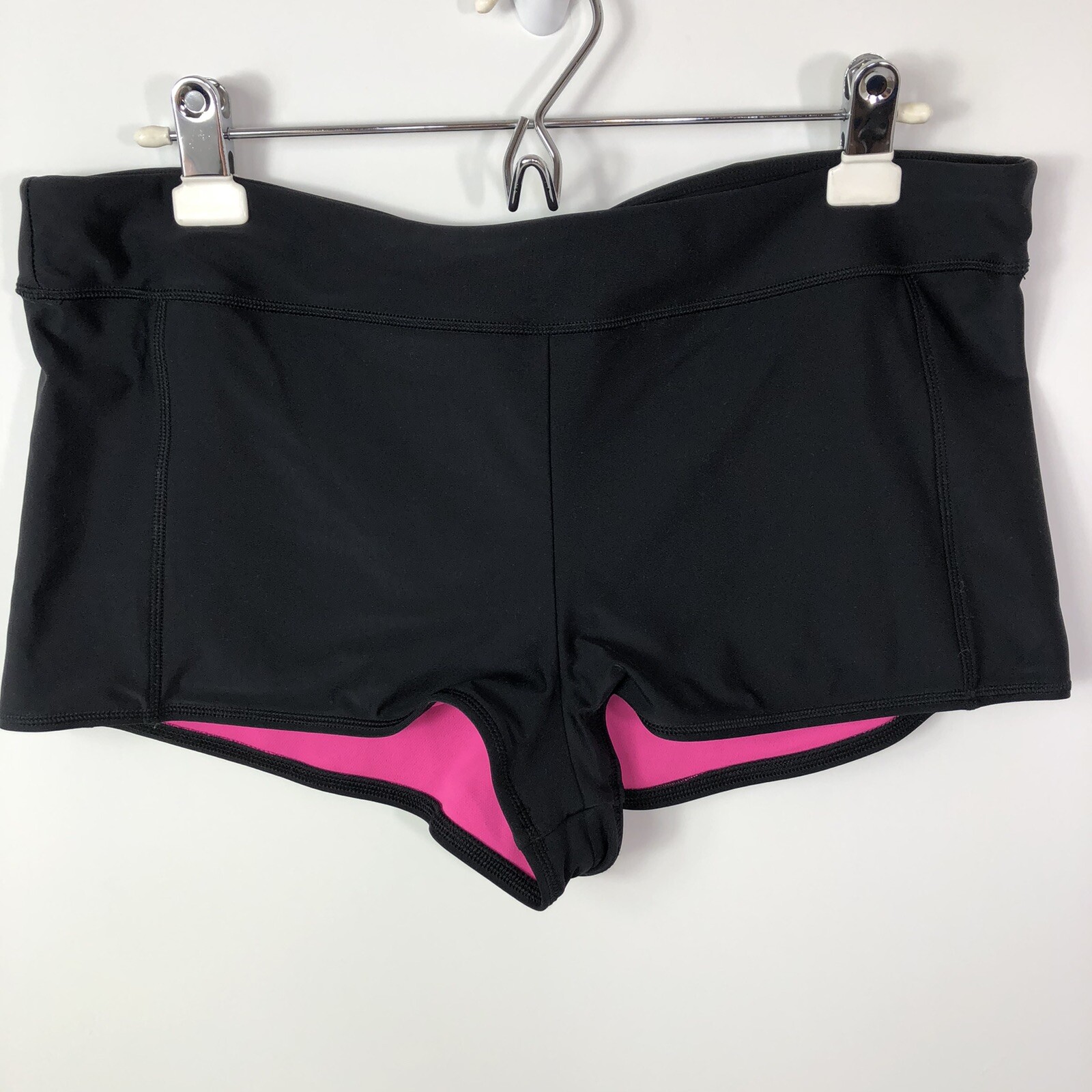 black boyshort swim bottoms