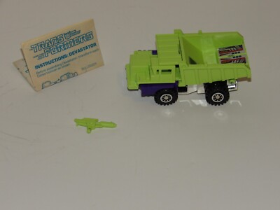 LONDHAUL DEVASTATOR WITH GUN INSTRUCTIONS LOT MINT G1 ORIGINAL TRANSFORMERS