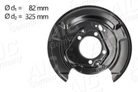 AIC Ankerblech Spritzblech Bremsscheibe Hinten Links FüR Lexus RX MHU3 GSU3