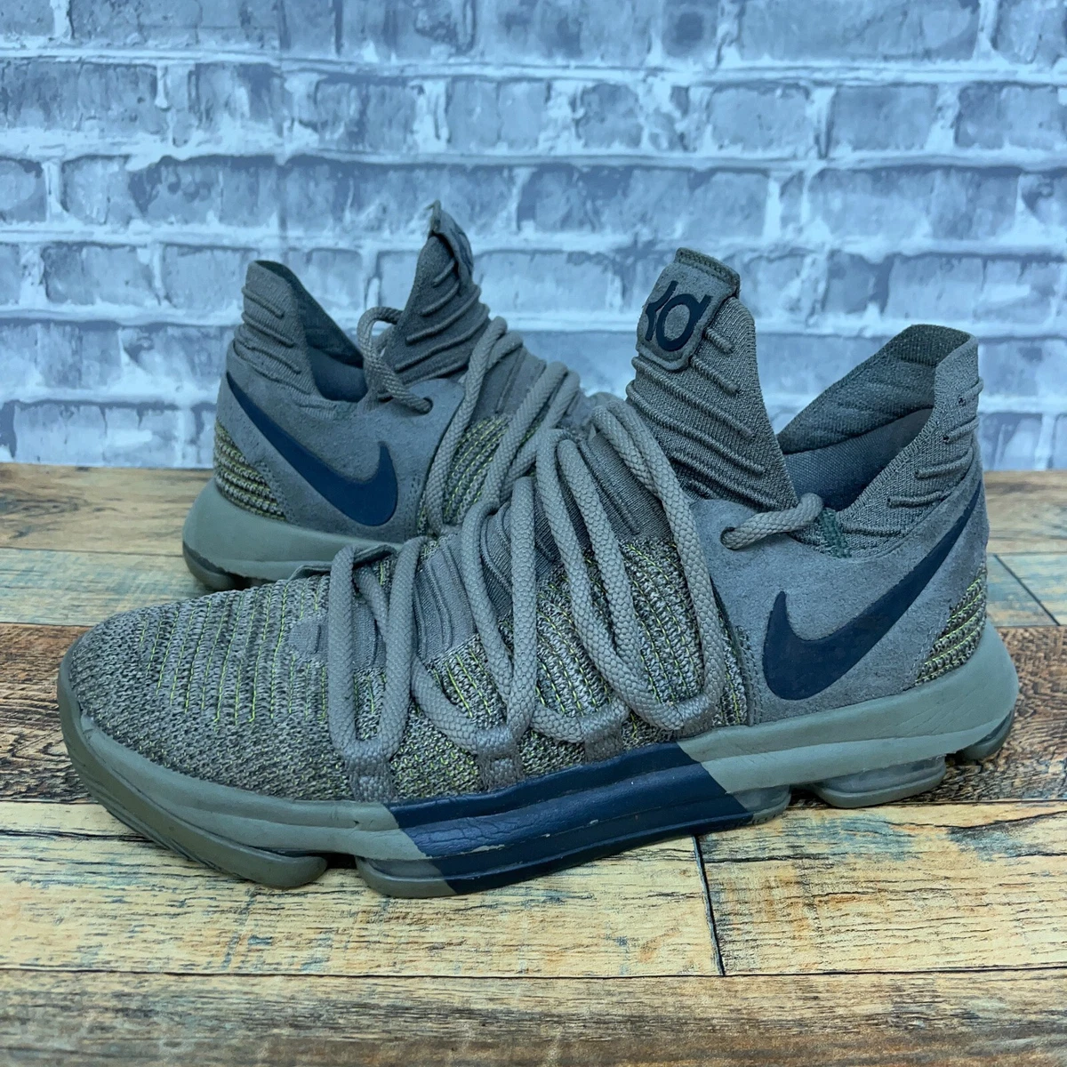 Nike KD 10 Zoom Veterans Day Army Green Stucco Basketball 897817