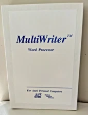 MultiWriter Word Processor; Atari ST Manual w/ Disk in Box; New Old Stock