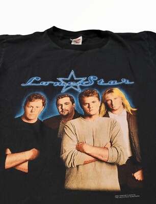 Vintage 2000 Lonestar Amazed Lonely Grill Concert Band Tee Black T-Shirt Size L 