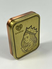 Metal Poker Magnetic Fidget Push Slider Card Stress Relief stainless EDC Toy- KQ