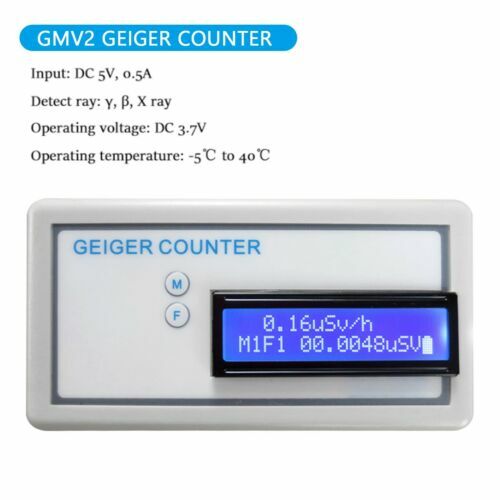 Portable Handle Geiger Counter GMV2 Assembled Nuclear Radiation Detector Î³ Î² X - Afbeelding 1 van 9