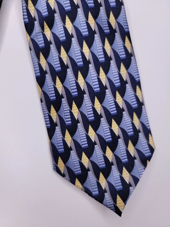 Corbata Formal Dockers Niños 48"Lx3"W Azul/Amarillo Cuello Corbata Niños Foto 2 de 4