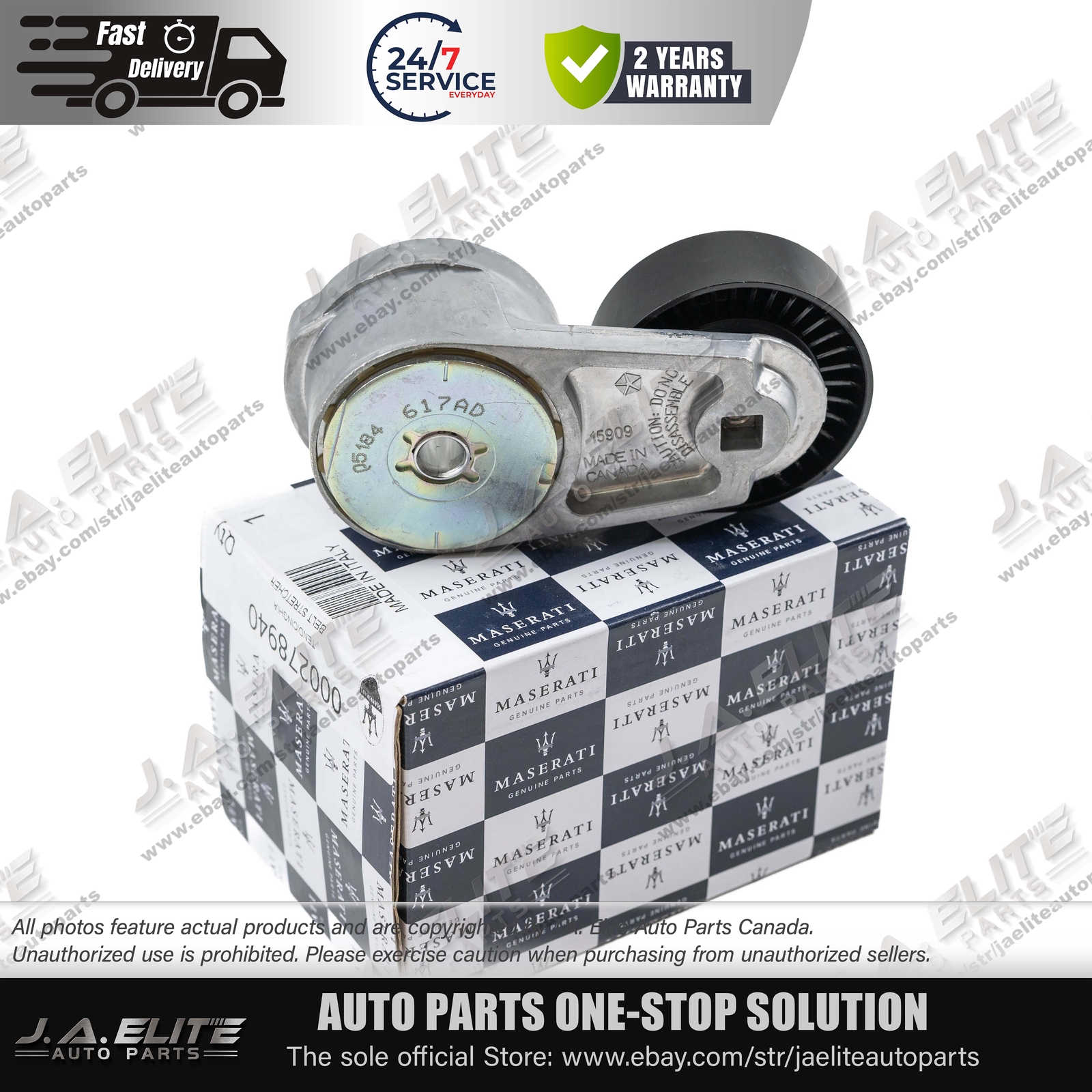 Genuine Drive Belt Tensioner fits Maserati Ghibli Levante Quattroporte 278940