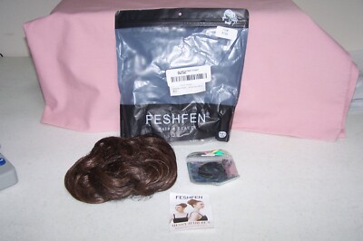 Feshfen Hair and Beauty Messy Bun Hair Piece Light Auburn H2# 2/30 NEW in Pack