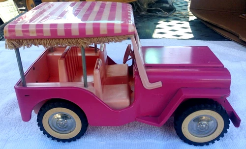 Tonka Pink Surrey Jeep Blue Hawaii Elvis Presley 1960 Excellent Condition Clean