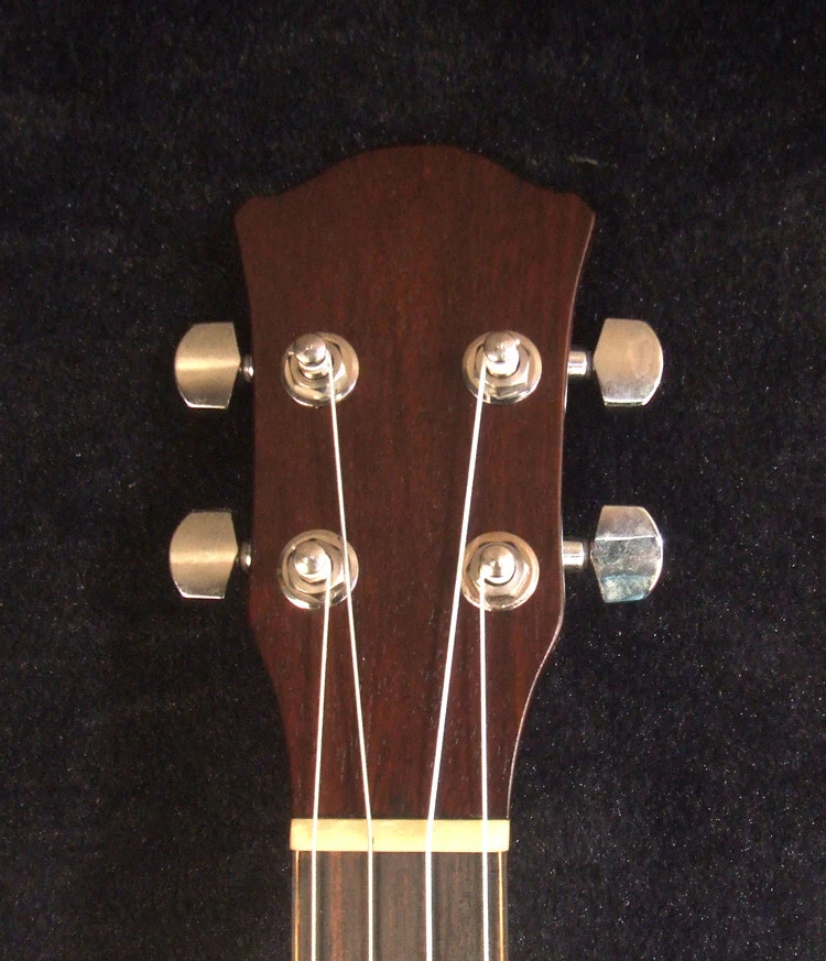 Bruce Wei Handmade Curly Acacia, Walnut ArchBack Baritone Ukulele, UAG-2016 - Image 2 of 4