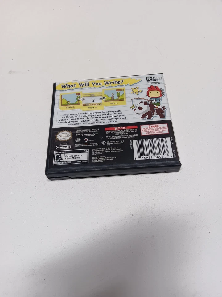 SCRIBBLENAUTS COLLECTION NINTENDO DS GAME CASE AND MANUAL ONLY NO GAME . - Image 2 of 3