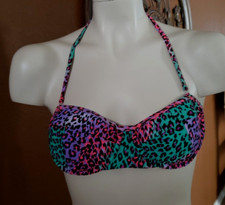 RADAR BY PAC SUN Multicolor Animal Print Swim Top Size M