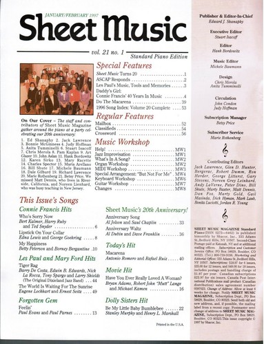 SHEET MUSIC Magazine 1980s, 1990s Choose your Issue - - Imagen 100 de 115