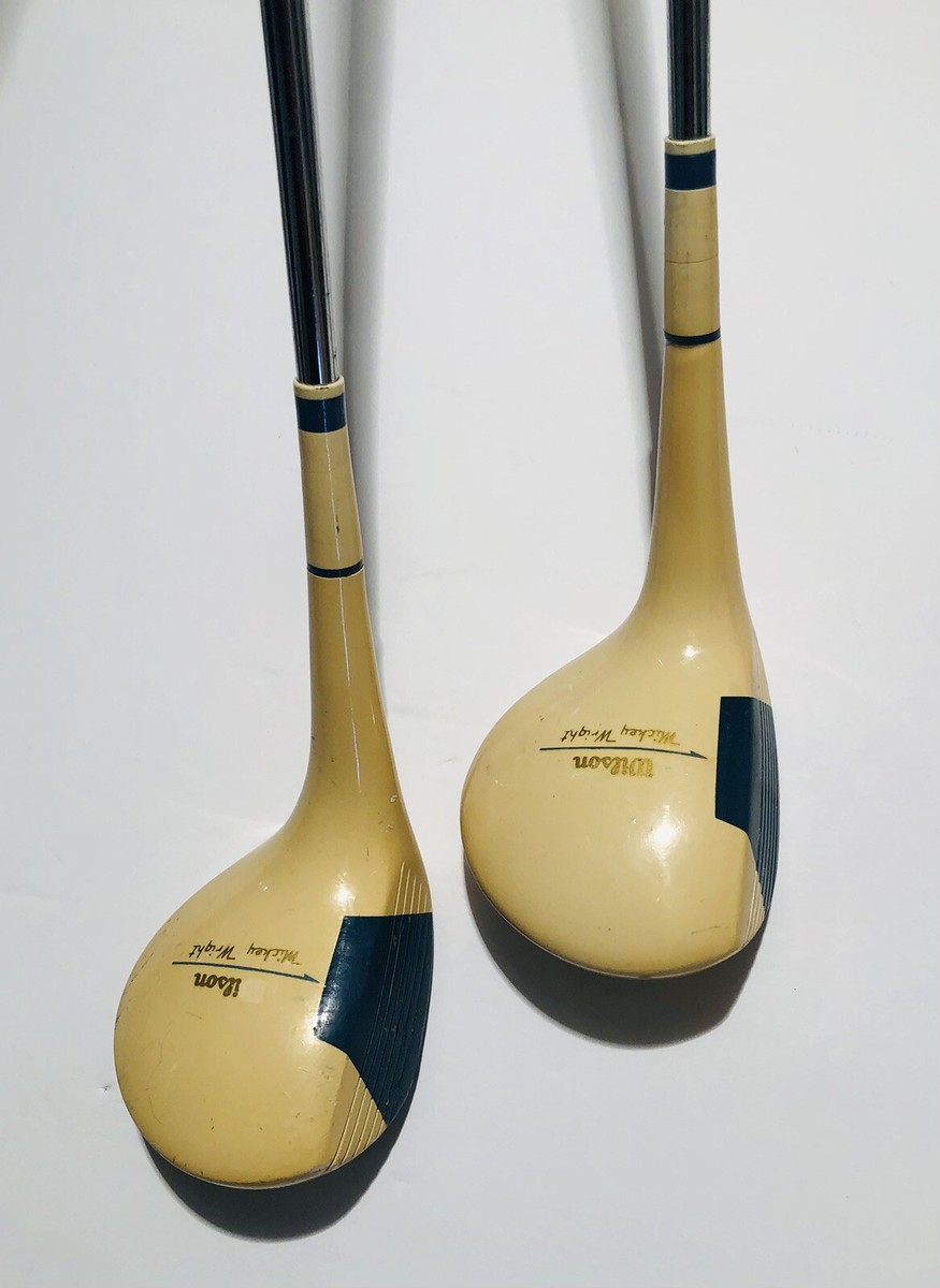 Vintage Wilson Crest Mickey Wright Golf Wood Set 1 & 3 Woods | eBay
