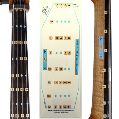 Fantastic Finger Guides  for 3/4 Cello - Fretboard Stickers/Decal