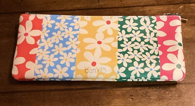 Ban.do Make Up Bag Pencil Pouch  Multicolored Floral NWOT