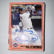 2017 Topps Archives Joe McEwing Autographed New York Mets Baseball Card