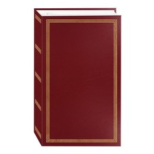 3-Ring Pocket Burgundy Album For 504 Photos - 4X6
