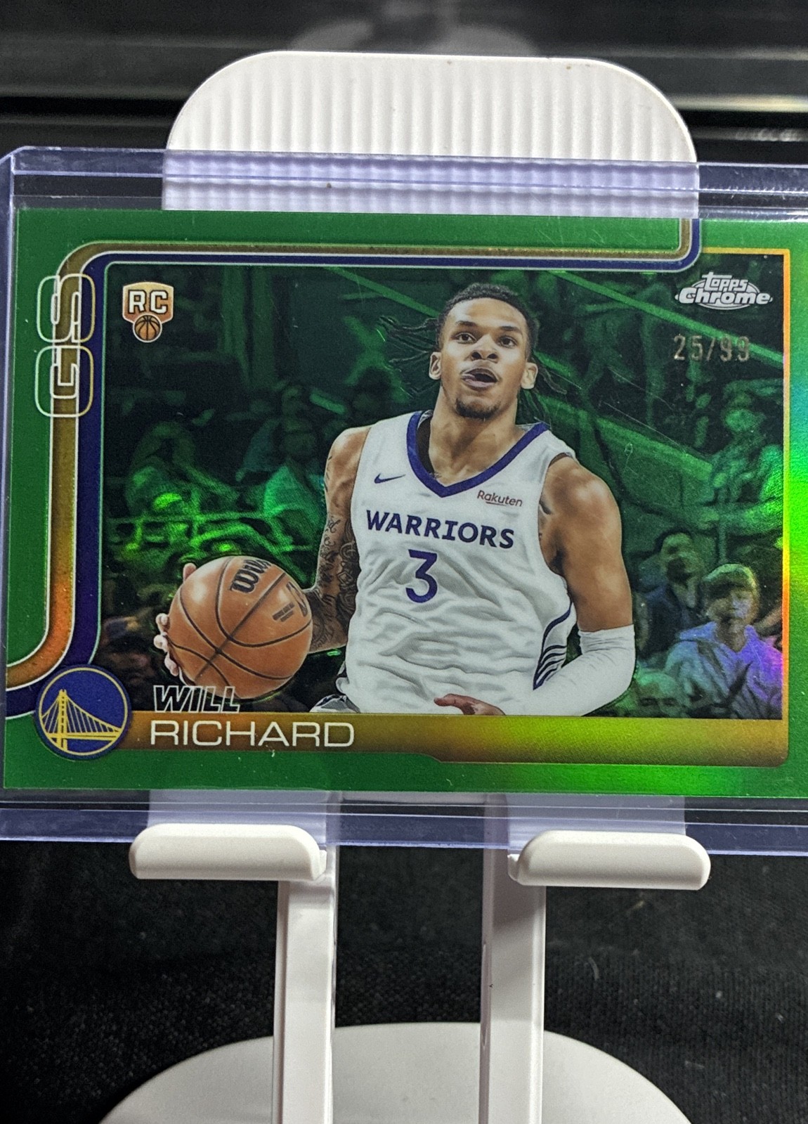 2025-26 Topps Chrome - Will Richard #287 Green Refractor /99 (RC)