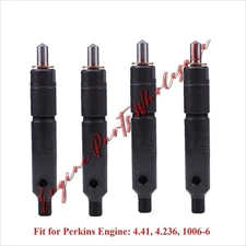 4Pcs Fuel Injector 2645A020 for Perkins Engine 4.41 4.236 1006-6 JCB410 420 New