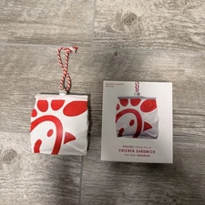 Chick-fil-A Original Chicken Sandwich Bag Holiday Ornament 2024 LIMITED EDITION