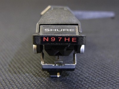 SHURE Me97HE MM型カートリッジ 針 シェル(DENON) レコード SHURE M97HE-AH MM Cartridge Integrated Headshell Genuine N97HE