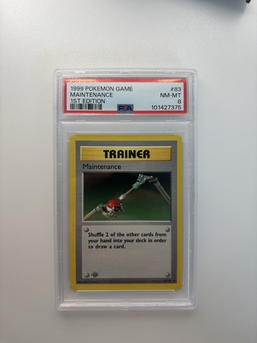 Maintenance (1st Edition) graded PSA 8 for sale on eBay