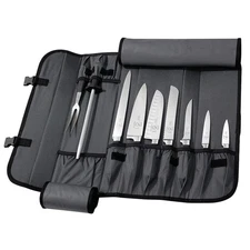 MERCER CUTLERY M21810 Knife Set,10 in Blade,Black Handle 6AKJ2