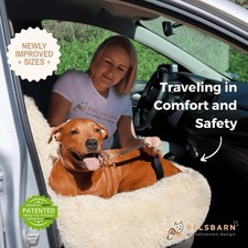  120-Pelsbarn Safety  Protecting Car Bed Car Seat For Dogs In Beige Size XLarge