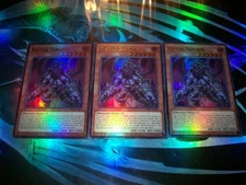 3x Bystial Saronir 1st Edition Ultra Rare CH01-EN012 Yu-Gi-Oh!