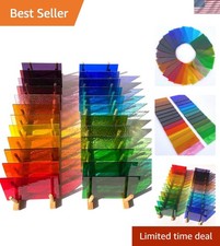Versatile 24-Color Transparent Stained Glass Variety Pack for Crafts  Decor