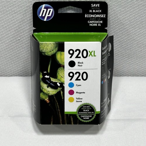 Genuine HP 920XL Black & 920 Tri-Color Ink Combo Pack OEM - Exp June 2020 - Picture 1 of 4