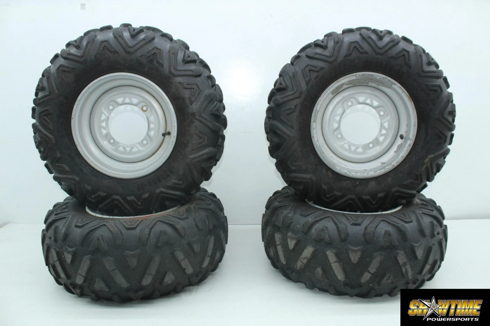 01-05 POLARIS SPORTSMAN 400 FRONT REAR BACK WHEELS RIMS SET