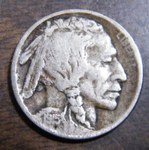 1915-D Buffalo Nickel grades VG Very Good