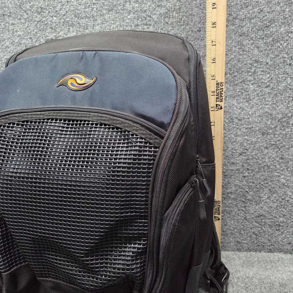 Mochila para laptop Everki Ascend Travel Checkpoint amigável preta azul EKP104 - Imagem 4 de 4