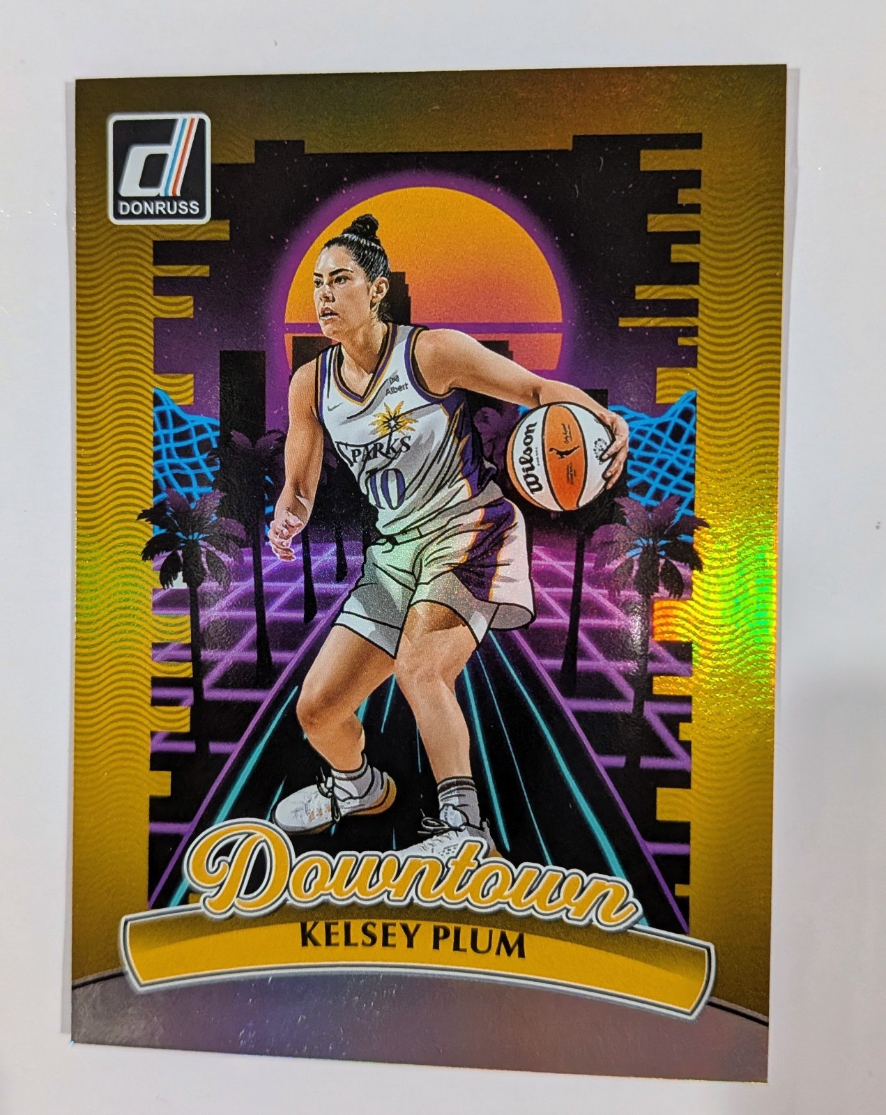 2025 Panini Donruss WNBA Kelsey Plum #8 Downtown SSP Case Hit LA Sparks