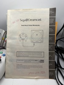 Sega Dreamcast Game Console Bundle HKT-3020 W/ 2 OEM Controllers - Tested
