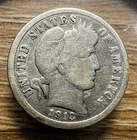 1913-P Barber Dime - Actual Coin Shown - Free Shipping & Tracking INV#523